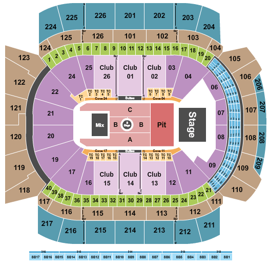 Climate Pledge Arena Tyler Childers Seating Chart